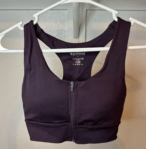 90 DEGREE BY REFLEX Long Line Full Zip Sports Bra thumbnail 1