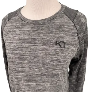 Kari Traa Marit Long Sleeve Grey Athletic Top T-Shirt Size Medium thumbnail 2