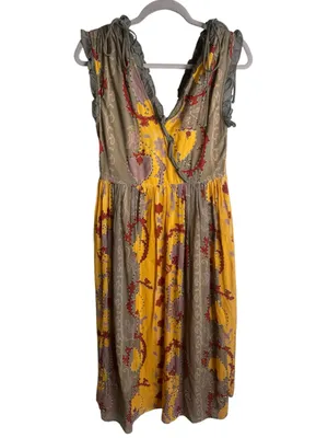 Anthropologie Let Me Be Beaded Maxi Dress XS thumbnail 4