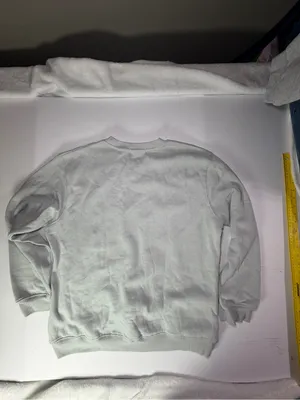 Light Mint Crewneck Sweater with Embellished Fruit & Snowflake Motifs thumbnail 7