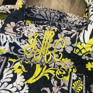 Vera Bradley Black/Yellow Duffel Bag thumbnail 2