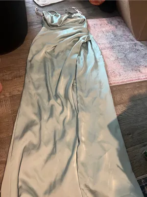 Birdy Grey Catherine Dress - Sage Green (Matte Satin) thumbnail 12