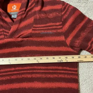 Merrell Women's Granola Girl Striped Fleece‎ Hoodie Pullover Pocket Casual Sz M thumbnail 4