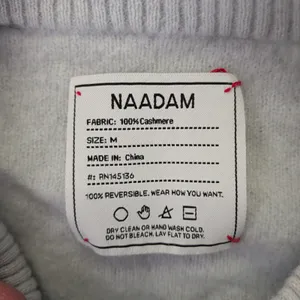 NAADAM 100% Cashmere Crew Neck Sweater Light Blue‎ Size Medium STAINS thumbnail 8