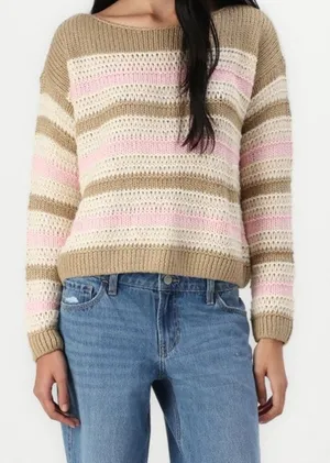 Hollister Co. Slouchy Off-the-Shoulder sweater striped size S thumbnail 1