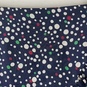 Nanette Lepore Vintage Y2K Flirty Navy Polka Dot Silk Ruffle Mini Skirt Size 6 thumbnail 4