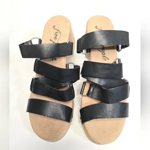 FREE PEOPLE Virgo Switchback Clog Slide Sandal - Black thumbnail 5