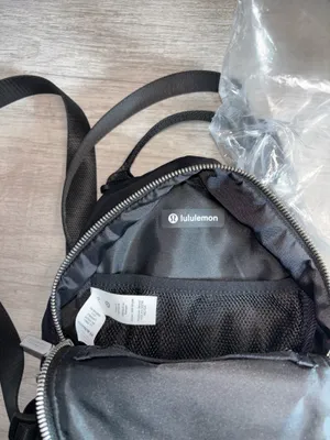 Lululemon Bag City Adventurer Backpack Micro Black+Silver Mini Bag Purse Soldout thumbnail 5