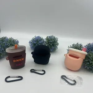 3 Case Airpod (1st and 2nd Gen) Dunkin Donuts,Bubble Tea,Hug Life Dolls thumbnail 2