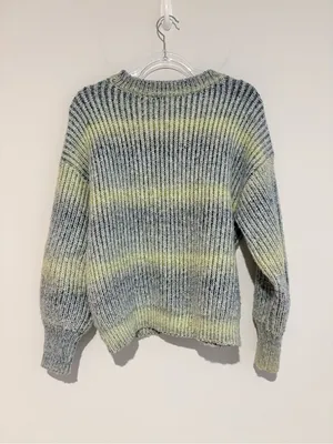 Universal Threads ombré striped Pullover Oversized Sweater Soft Green‎ XS thumbnail 3