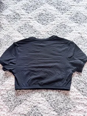 SKIMS Cropped T-Shirt Fits Everybody Black thumbnail 3