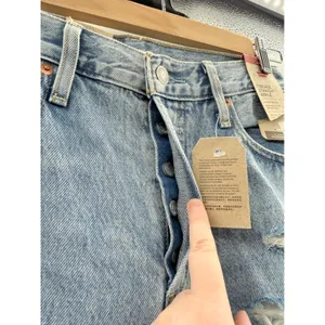 Levis NWT Ribcage Straight Ankle Jeans‎ Women's 28x27 High Rise Distressed thumbnail 2