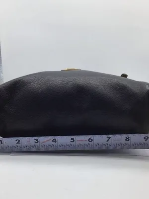 Vintage Gucci Plus Black Coated Leather Crossbody Bag 22" Strap thumbnail 13
