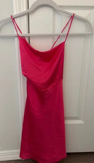 Lucy in the Sky Hot Pink Mini Dress Bodycon thumbnail 1