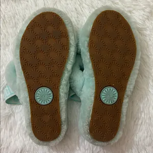 UGG Fluff Yeah Slides Fluffy Mint Green Slippers thumbnail 2