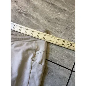 Patagonia Mahnya Fleece Pants Cream Organic Cotton Joggers Womens Small thumbnail 2