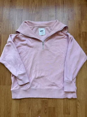 Aerie Down To Earth Quarter Zip Size Medium thumbnail 2