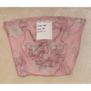Princess Polly Carisa Mini Dress Pink Floral Lace Bustier Slip Sz 4 NWT Coquette thumbnail 5