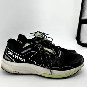 Salomon Ultra Raid Running Shoes Lace Up Black White Patina Green W11.5 M10.5 thumbnail 3
