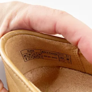 Vionic Klara Leather Slip On Cap-Toe Ballet Flats Brown Nappa Leather US 8 thumbnail 6