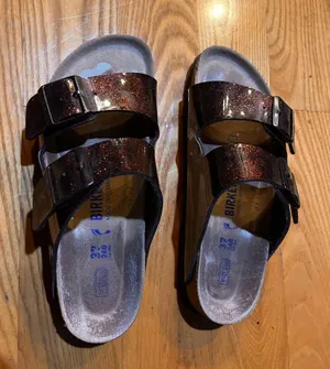 Birkenstock Birko-flor Glitter Double Strap womens size 7.5 thumbnail 1