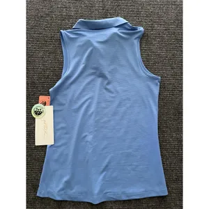 X By Gottex Womens Sleeveless Golf‎ Tennis Shirt V-Neck Ruffle Light Blue Small thumbnail 6