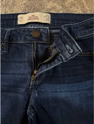 Hollister Low-Rise Jeggings Dark Wash thumbnail 4