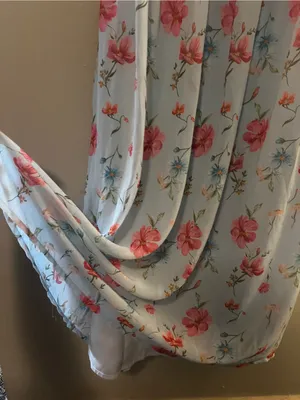 Petal & Pup Light Blue Floral Maxi Dress with‎ Pink Blooms Size 8 NWT thumbnail 8