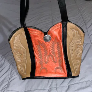Erda Western Cowboy Boot Tote Bag Multiple thumbnail 2