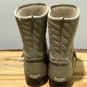 Sperry Women’s Walker Fog Rain‎ Boot Taupe Rope Size 10 B103 thumbnail 7
