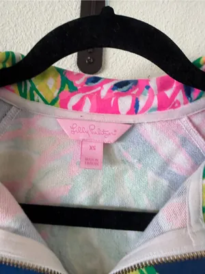 Lilly Pulitzer Skipper Popover Quarter Zip in Rare Print thumbnail 4