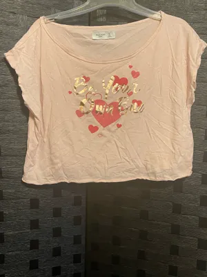 Gilly Hicks Pink Cropped Active Stretch Crop Top Sz XS "Be Your Own Bae" thumbnail 7