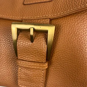 LENE Large Brown Leather and suede Hobo Bag/Shoulder Bag thumbnail 4
