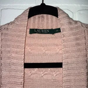 Lauren Ralph Lauren Pink Cable Knit Open Front Cardigan thumbnail 8