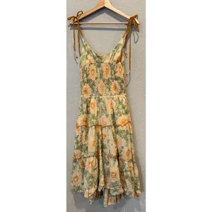Free People Adriel Tie Strap Tiered Midi Dress Size Small thumbnail 12