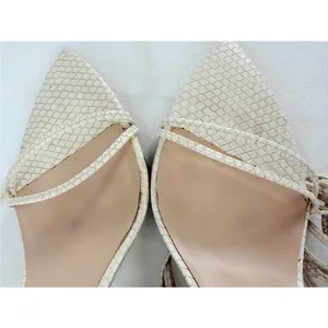 Steve Madden Premier Strappy Lace Up Heels in Cream Size 7.5 thumbnail 7