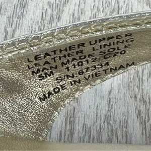 Tory Burch Benton Metallic Leather Thong Flip Flop Sandals 5M Spark Gold $249 thumbnail 8