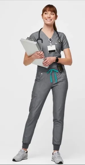Figs Zamora Jogger Scrub Pants Graphite Gray Size Medium Womens doctor pants thumbnail 1