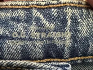 Old Navy High Rise OG Straight Cuffed Denim Jean Short Women’s 12 thumbnail 4