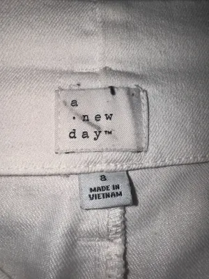 Target a new day High-Waist white cream Paperbag Pants with belt sash thumbnail 4