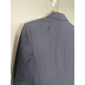 J Crew Pinstripe Wool‎ Blazer Navy Blue Womens Jacket Two Button Size 6 Office thumbnail 8