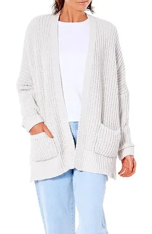 Rip Curl Safari Sun Open Front Cardigan Oversized Off White Size XS thumbnail 1