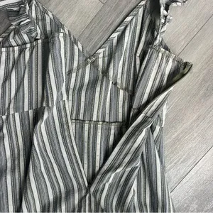 Altar'd State Green Striped Ruffle Sleeveless Mini Dress, Size M thumbnail 7