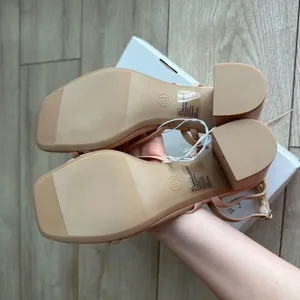 A New Day Phoebe Strappy Ball Ornament Square Block Heels - Tan thumbnail 7