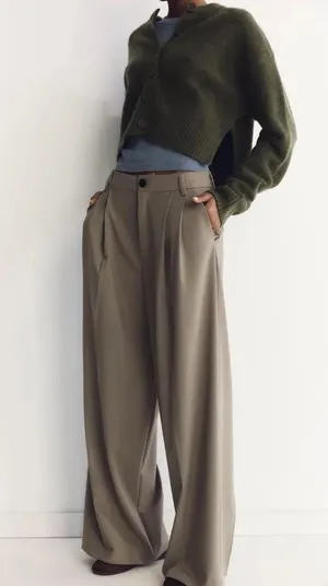 ZARA Trousers Wide-Leg thumbnail 1