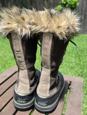 SOREL Womens Joan of Arctic Waterproof Boot Camel Fur Brown Suede Size 7 US thumbnail 4