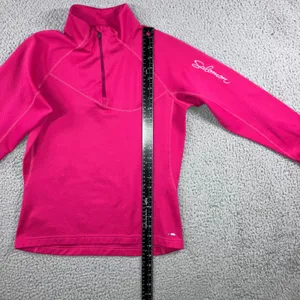Salomon Quarter Zip‎ Women Small Pink Long Sleeve Athletic Pullover Outdoor thumbnail 5