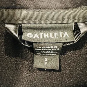 Athleta Black Full Zip Hoodie Jacket Athletic Workout Athleisure Size S thumbnail 3