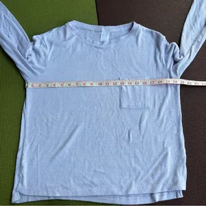 Stars above Women's Soft Lavender and white stripe Pajama Top thumbnail 8