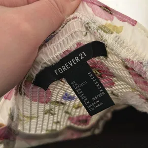 Forever 21 Floral Ruffle Mini Sundress w/ Sweetheart Neckline & Self Tie Sleeves thumbnail 2